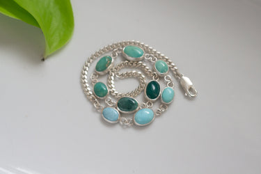 Ombre Turquoise Choker/Bracelet